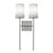 Afx Rose 2-Light LED Sconce - Satin Nickel ROSS1020CBSN - alternate 3